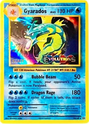 Gyarados (Prerelease) [Staff] 34/108 - XY Promos Holofoil