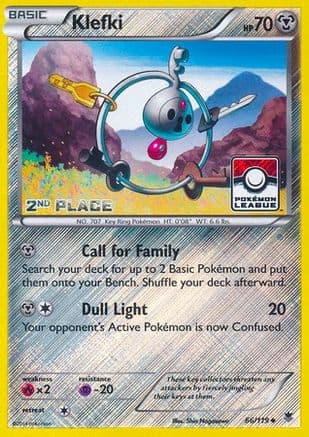 Klefki (Pokemon League) [2nd Place] 66/119 - League & Championship Cards Reverse Holofoil