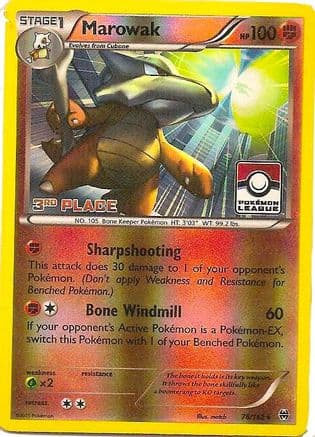 Marowak (Pokemon League) [3rd Place] 78/162 - League & Championship Cards Reverse Holofoil