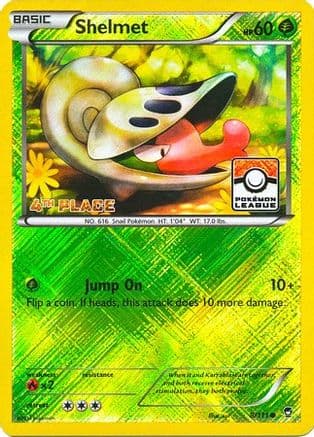 Shelmet (Pokemon League) [4th Place] 8/111 - League & Championship Cards Reverse Holofoil