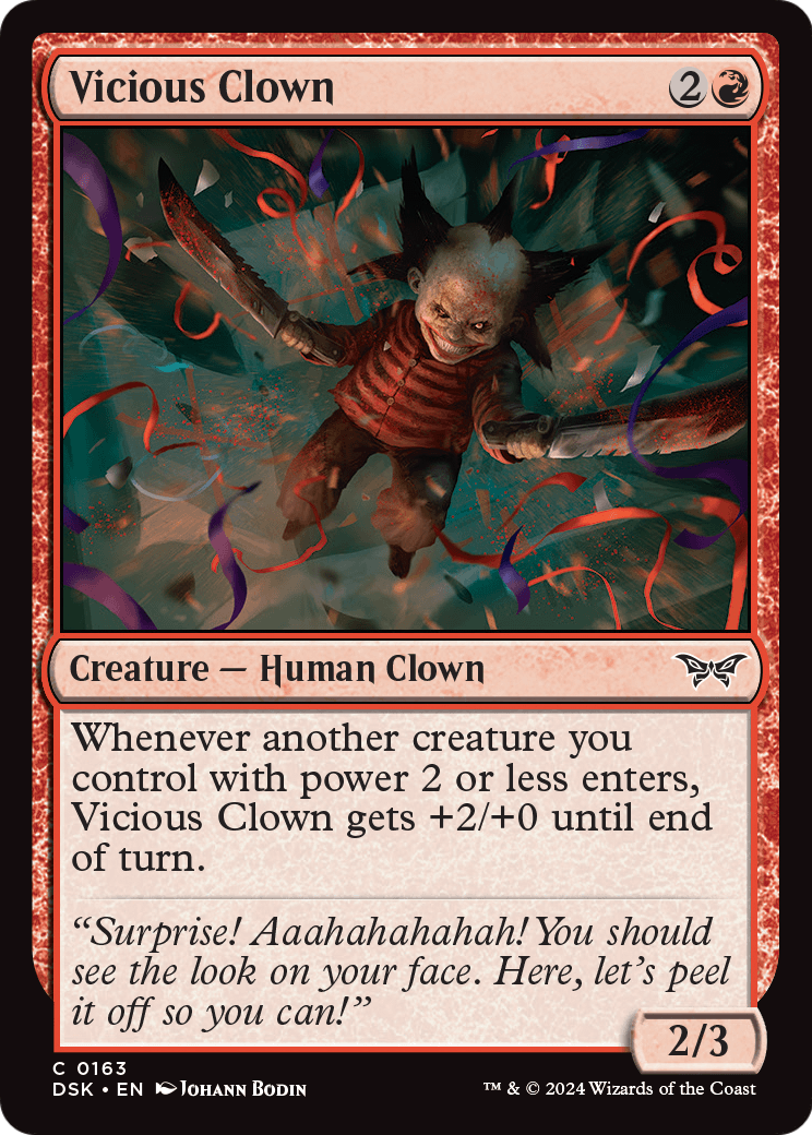 Vicious Clown [Duskmourn: House of Horror] Foil