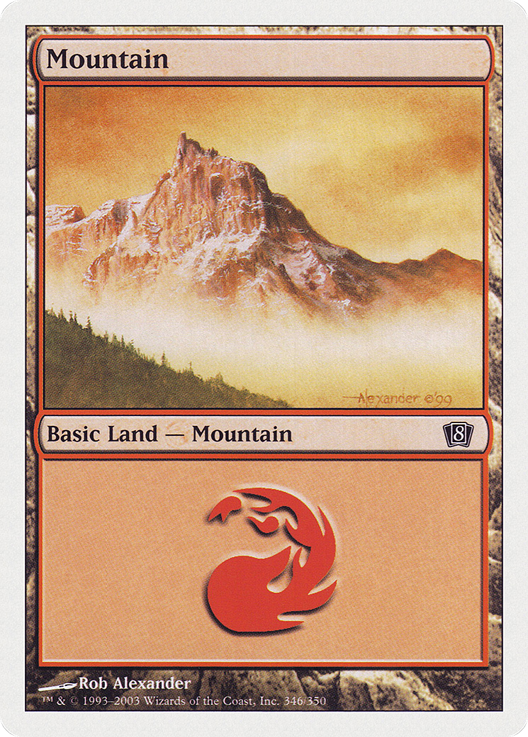 Mountain (346) [Eighth Edition] Foil