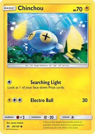 Chinchou 049/149 - SM Base Set Reverse Holofoil