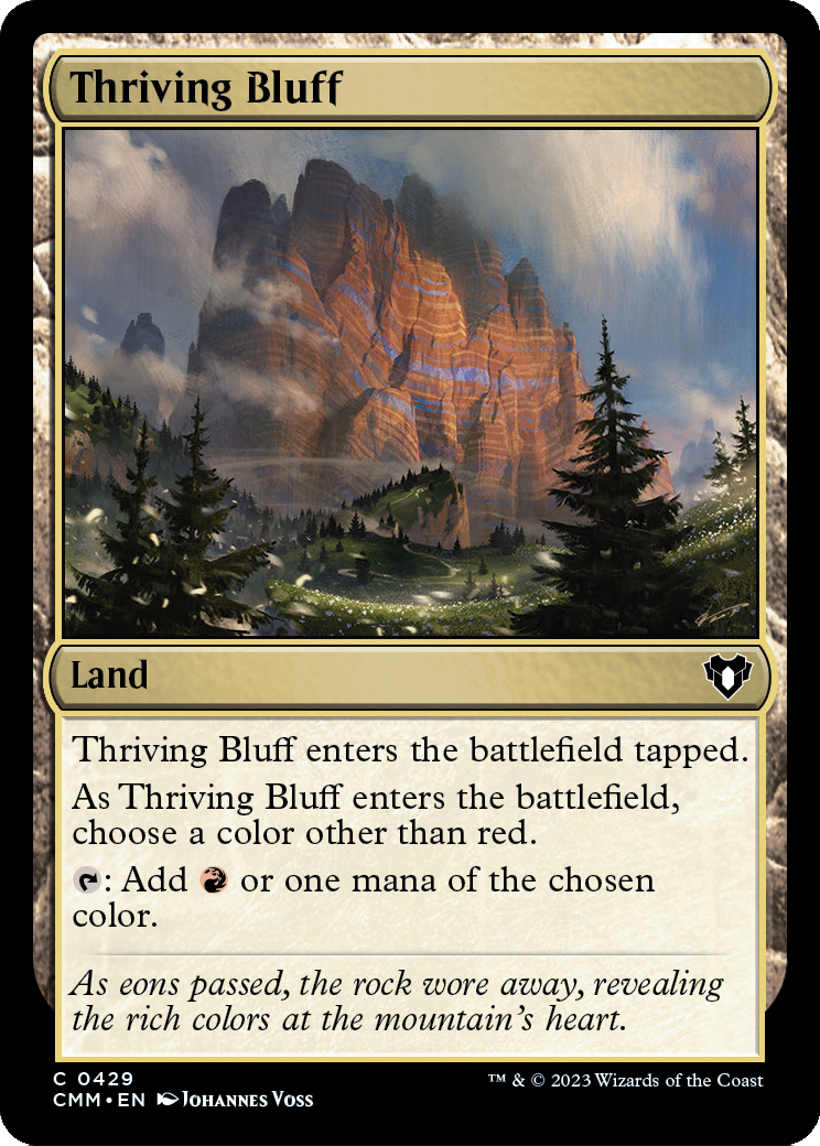 Thriving Bluff [Commander Masters] Foil