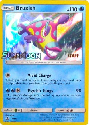 Bruxish SM11 (Prerelease) [Staff] SM11- SM Promos Holofoil