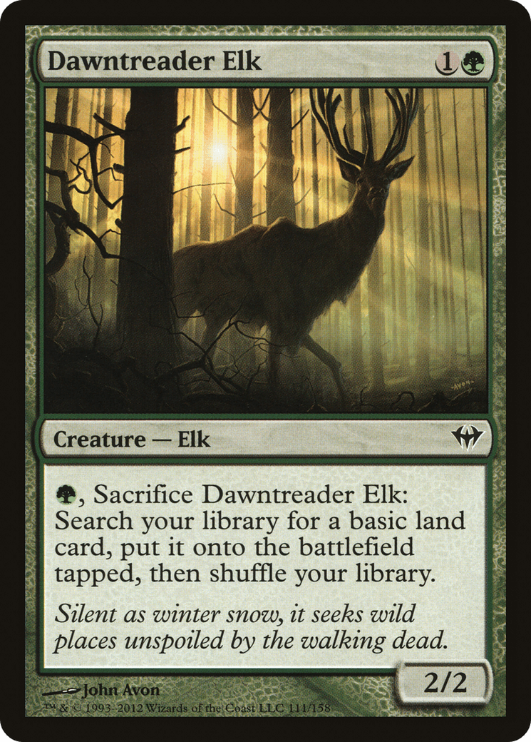 Dawntreader Elk [Dark Ascension] Foil