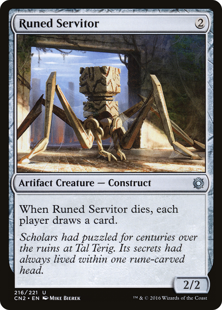 Runed Servitor [Conspiracy: Take the Crown] Foil