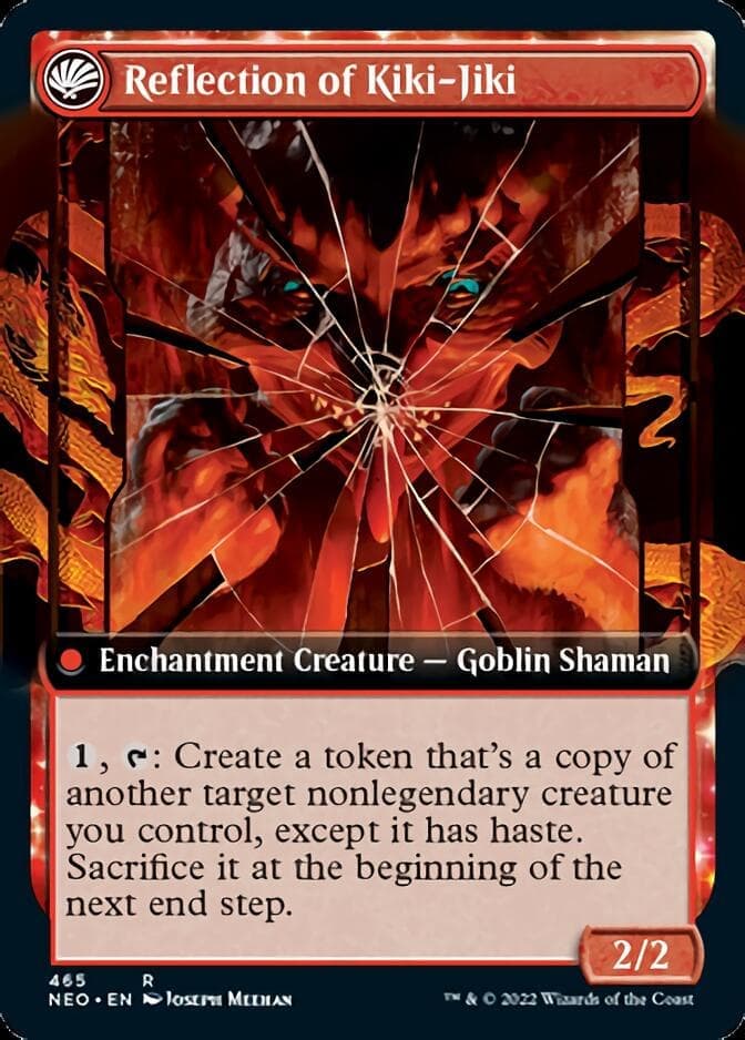 Fable of the Mirror-Breaker // Reflection of Kiki-Jiki (Extended Art) [Kamigawa: Neon Dynasty] Foil