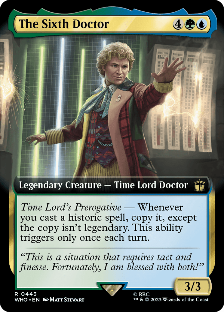 The Sixth Doctor (Extended Art) [Doctor Who] Foil