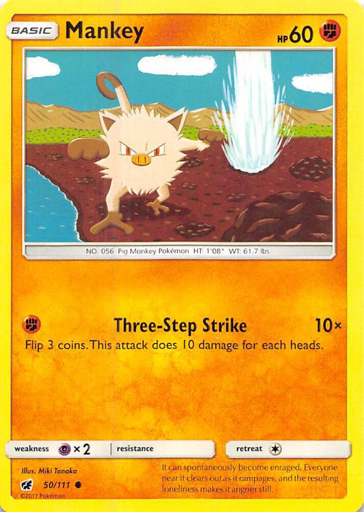Mankey 50/111 (SM - Crimson Invasion) 