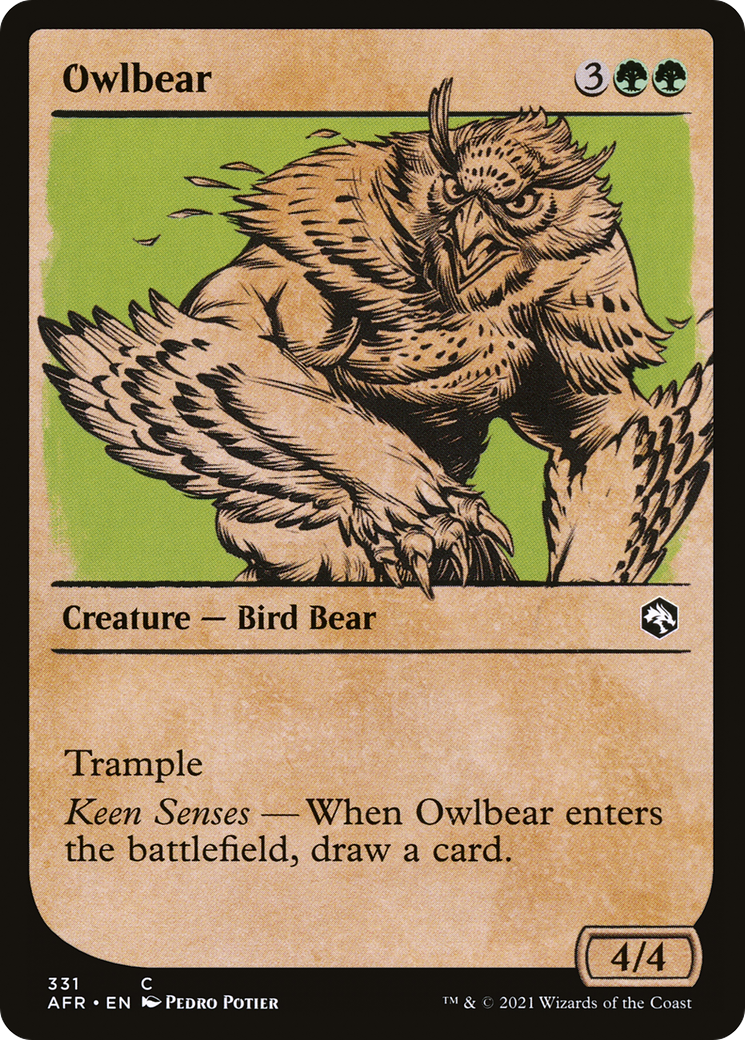 Owlbear (Showcase) [Dungeons & Dragons: Adventures in the Forgotten Realms] Foil