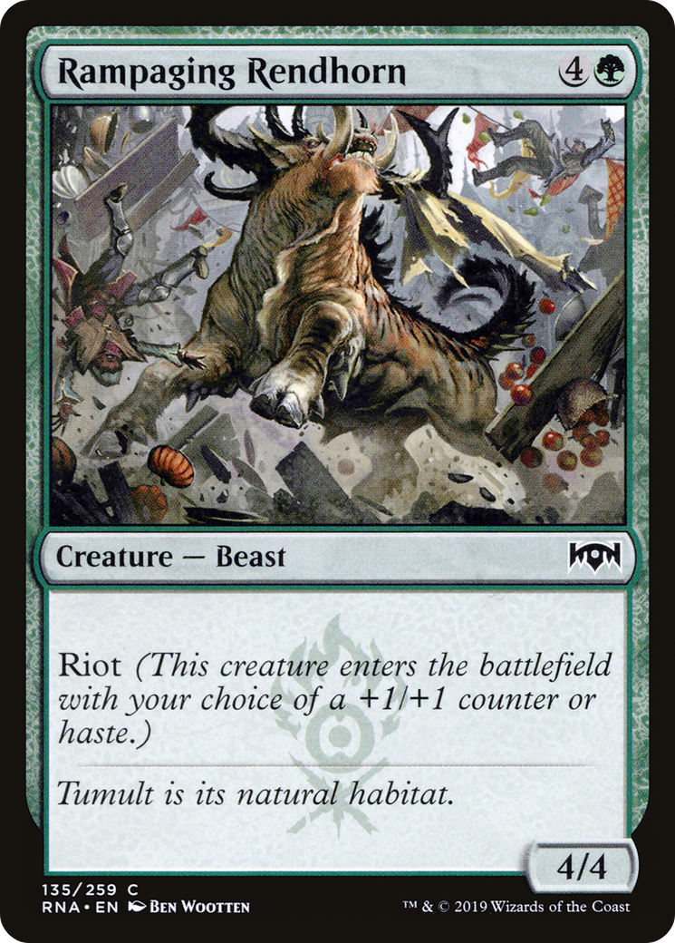 Rampaging Rendhorn [Ravnica Allegiance] Foil