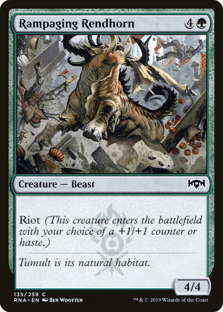 Rampaging Rendhorn [Ravnica Allegiance] Foil