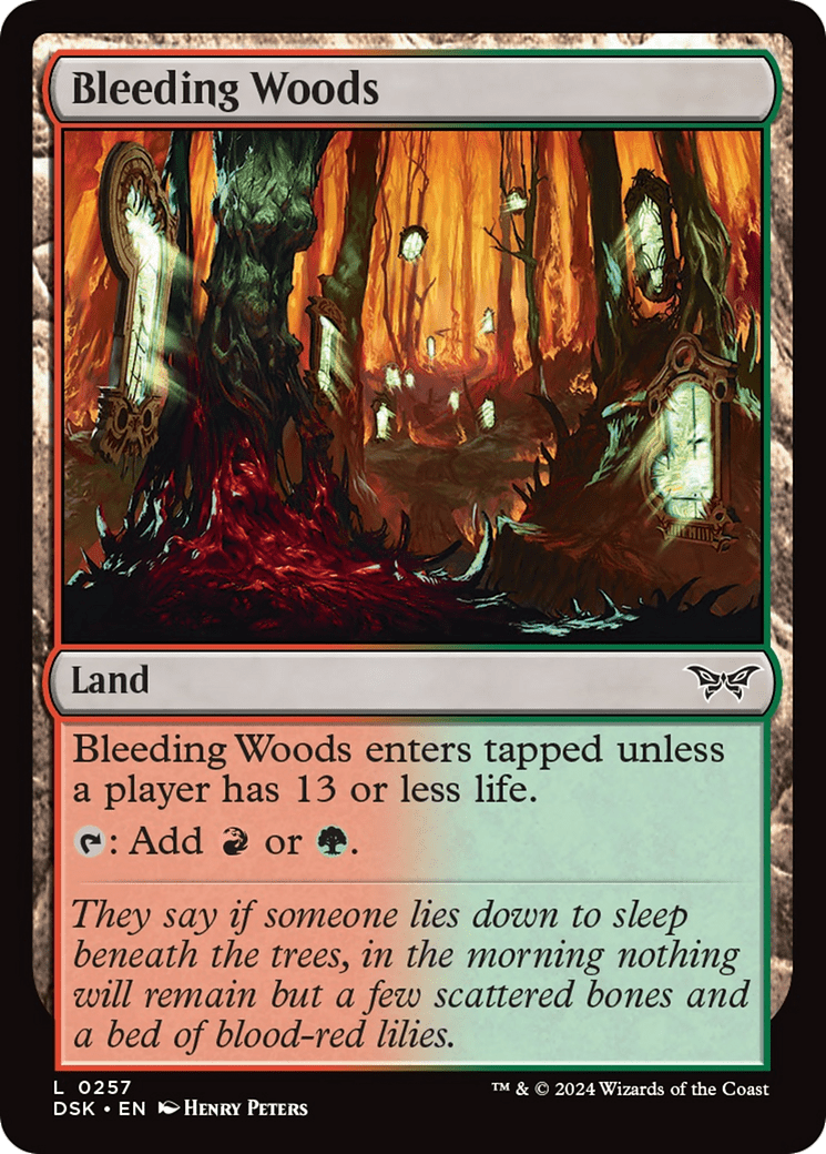 Bleeding Woods [Duskmourn: House of Horror] Foil