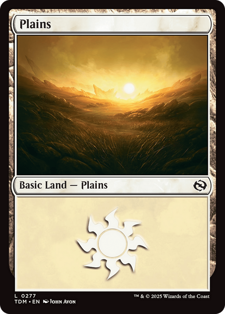 Plains (0277) (277) [Tarkir: Dragonstorm]  Foil
