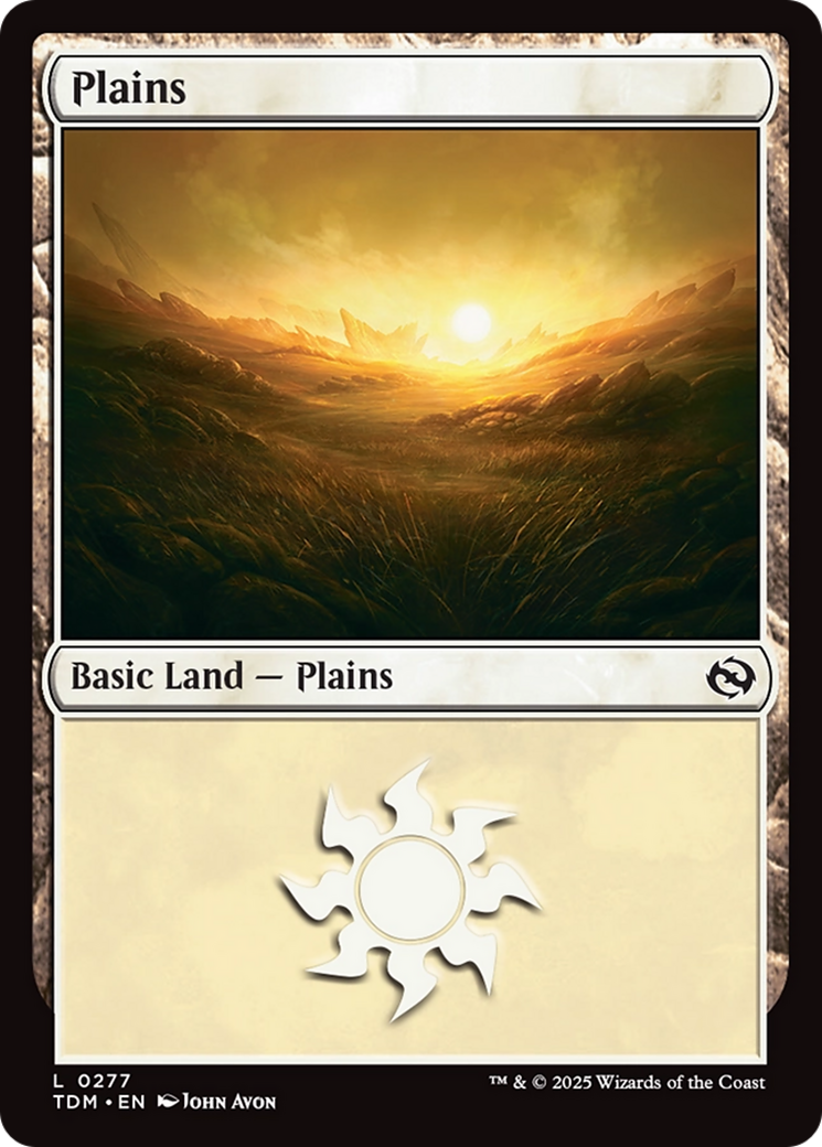 Plains (0277) (277) [Tarkir: Dragonstorm]  Foil