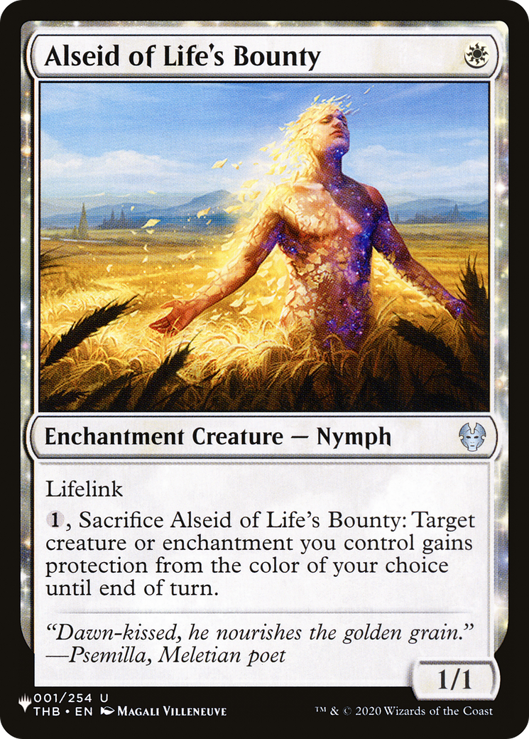 Alseid of Life's Bounty |  (THB-1) [The List]