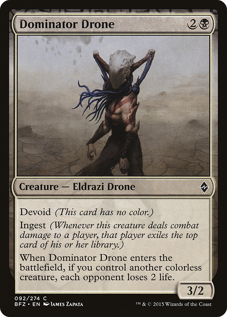Dominator Drone [Battle for Zendikar] Foil