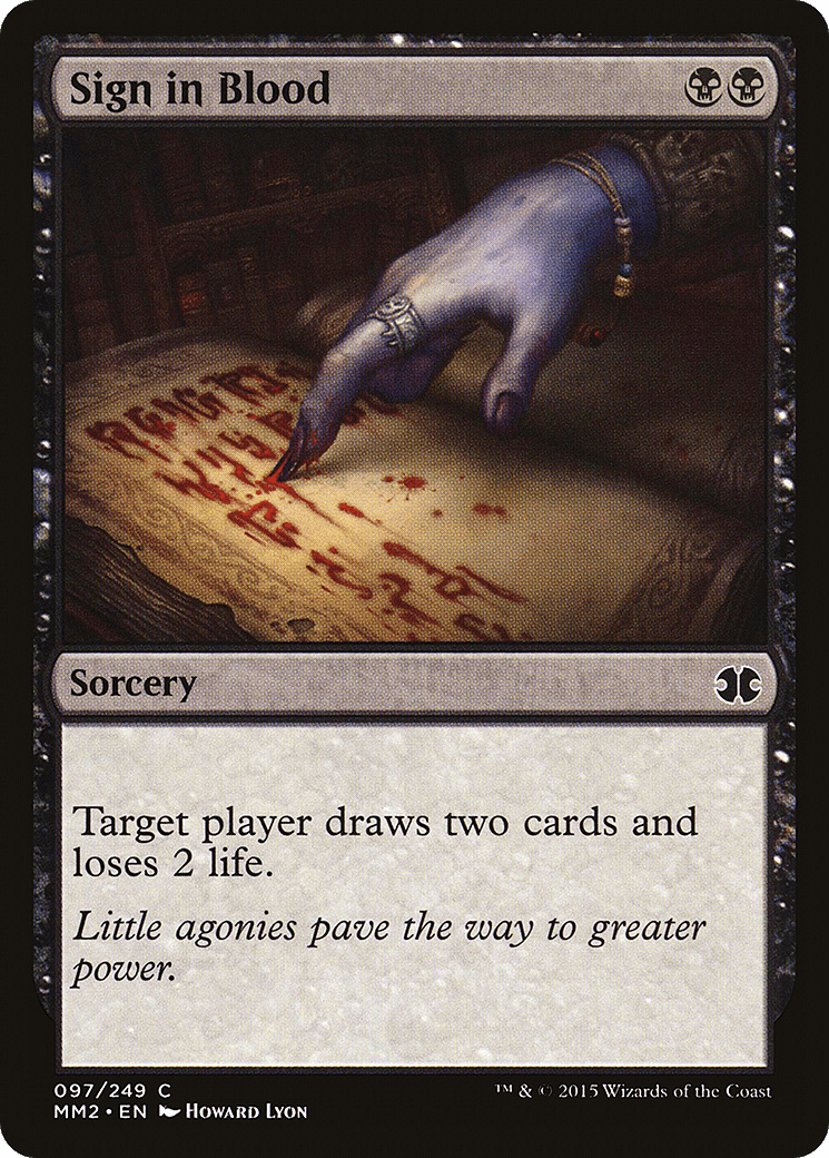 Sign in Blood [Modern Masters 2015] Foil