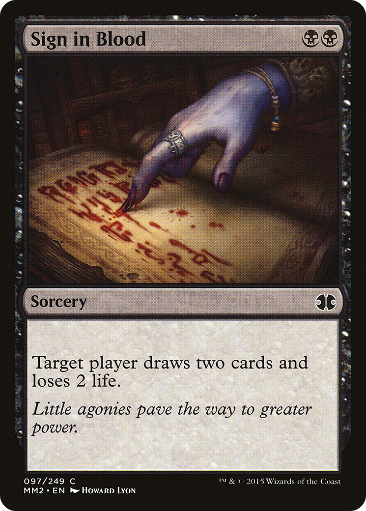 Sign in Blood [Modern Masters 2015] Foil