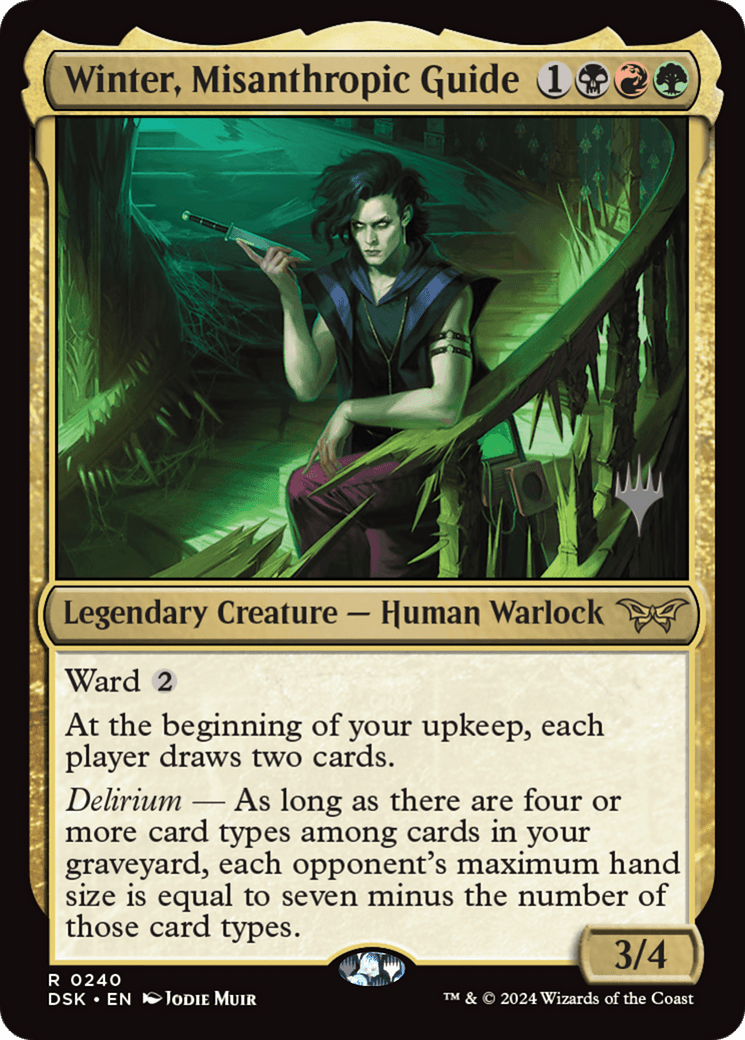 Winter, Misanthropic Guide [Duskmourn: House of Horror Promos]