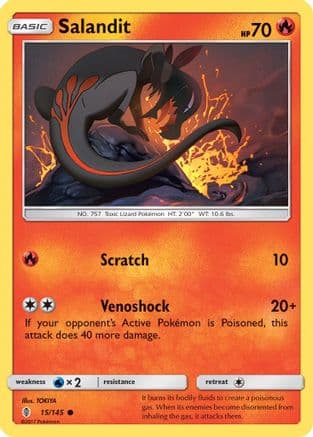 Salandit 15/145 - SM  Guardians Rising Reverse Holofoil