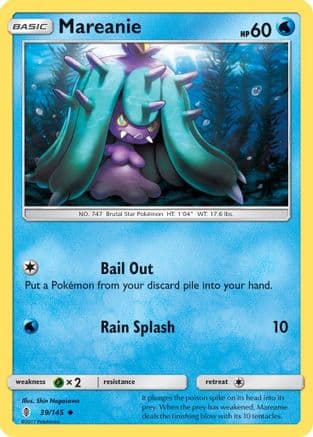 Mareanie 39/145 - SM  Guardians Rising Reverse Holofoil