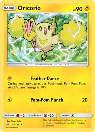Oricorio 46/145 - SM  Guardians Rising Reverse Holofoil