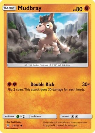 Mudbray 75/145 - SM  Guardians Rising Reverse Holofoil