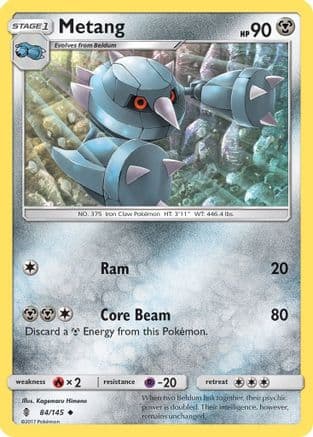 Metang 84/145 - SM  Guardians Rising Reverse Holofoil
