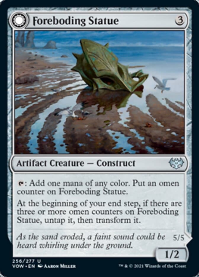 Foreboding Statue // Forsaken Thresher [Innistrad: Crimson Vow] Foil