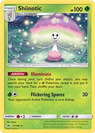 Shiinotic (SM Base Set) 17/149 - Deck Exclusives