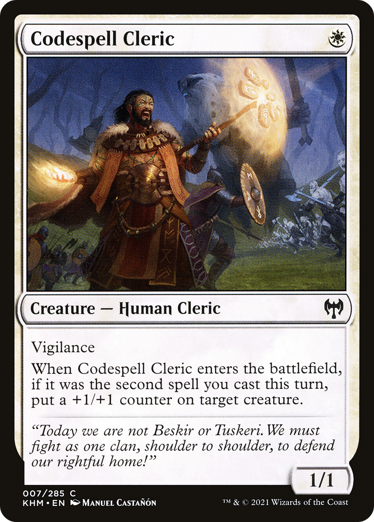 Codespell Cleric [Kaldheim] Foil