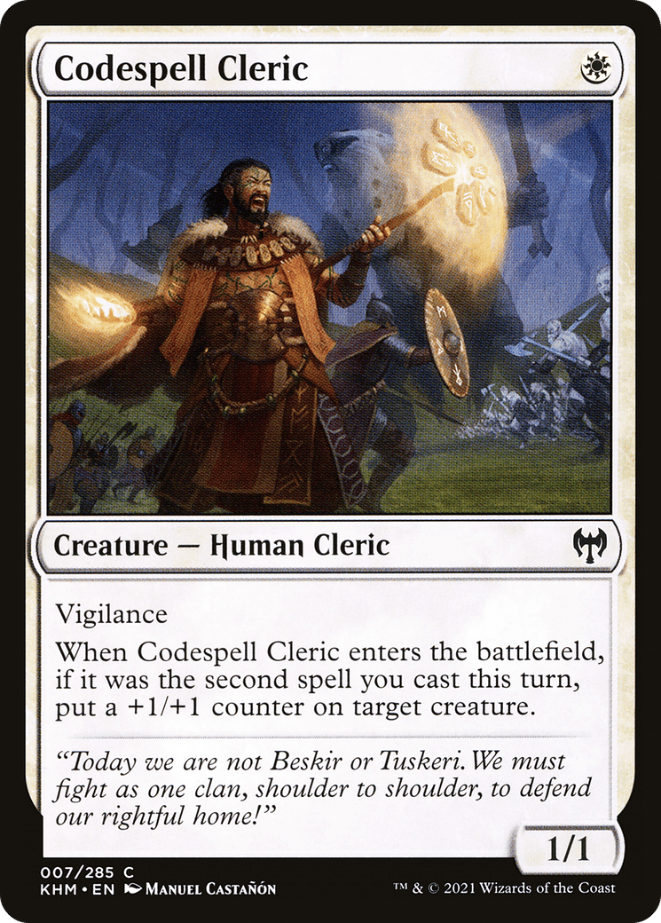 Codespell Cleric [Kaldheim] Foil