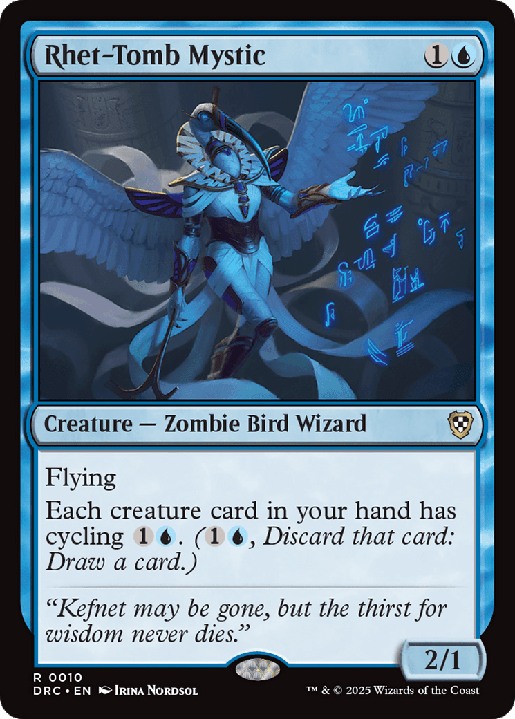 Rhet-Tomb Mystic (-010) [Commander: Aetherdrift]
