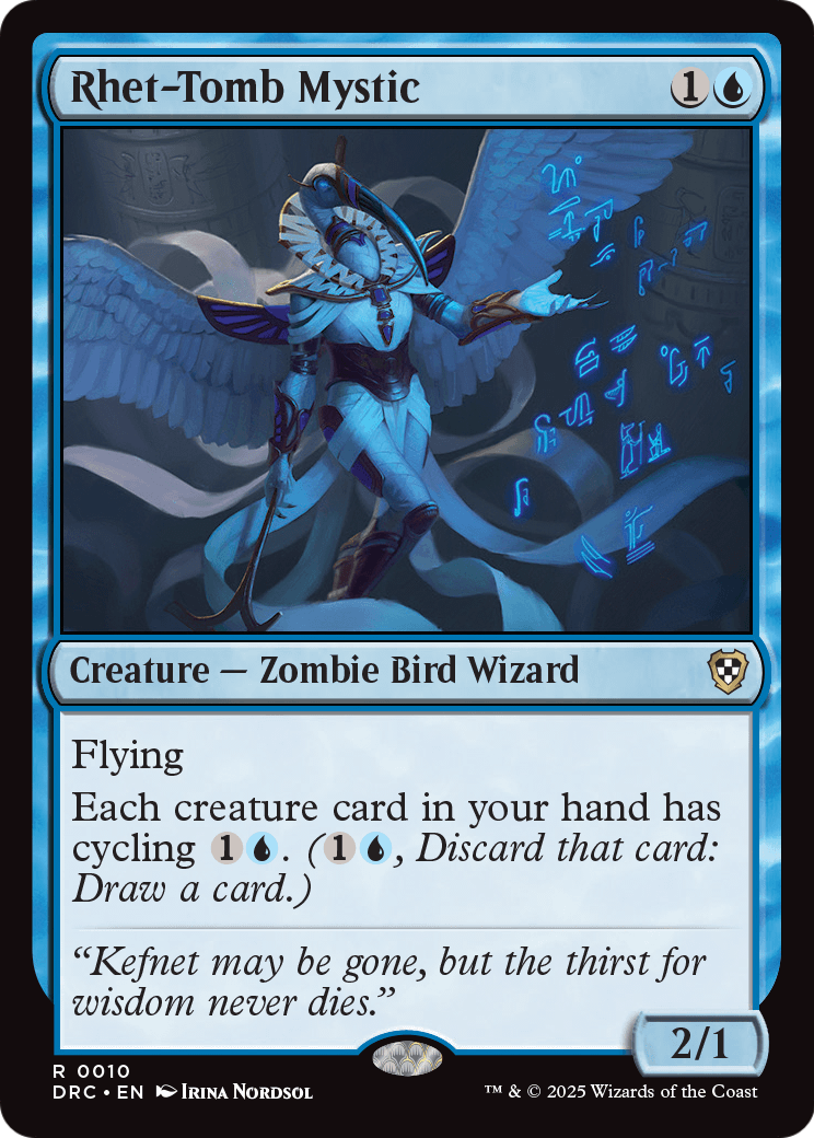 Rhet-Tomb Mystic (-010) [Commander: Aetherdrift]