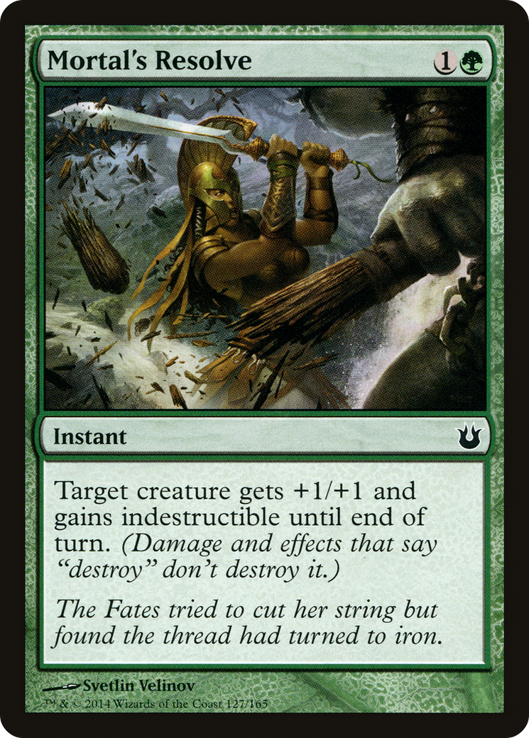 Mortal's Resolve [Born of the Gods] Foil
