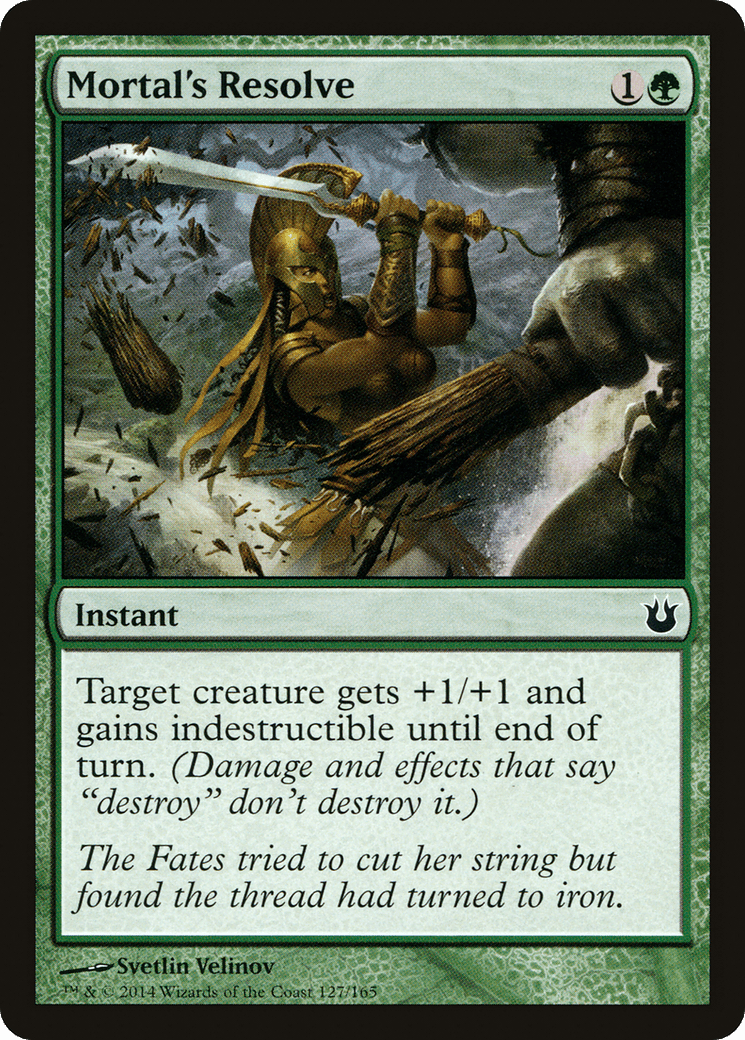 Mortal's Resolve [Born of the Gods] Foil