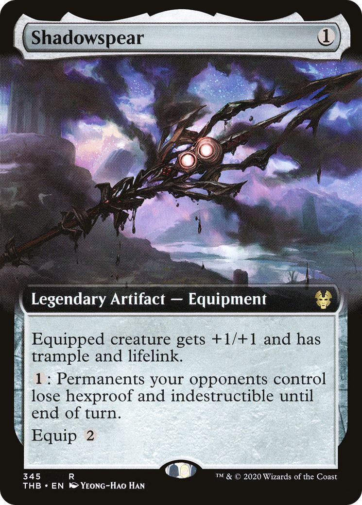 Shadowspear (Extended Art) [Theros Beyond Death] Foil