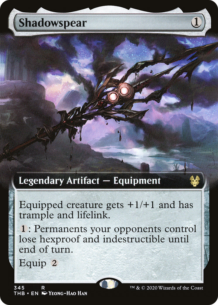 Shadowspear (Extended Art) [Theros Beyond Death] Foil