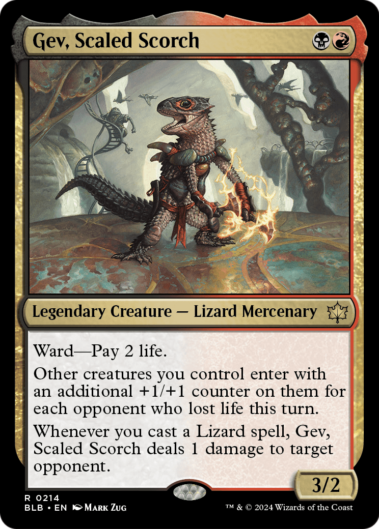 Gev, Scaled Scorch [Bloomburrow] Foil