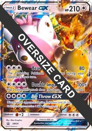 Bewear GX SM34 (Black Star Promos) SM34- Jumbo Cards Holofoil