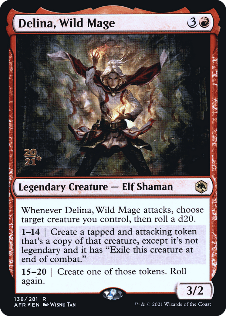 Delina, Wild Mage [Dungeons & Dragons: Adventures in the Forgotten Realms Prerelease Promos]