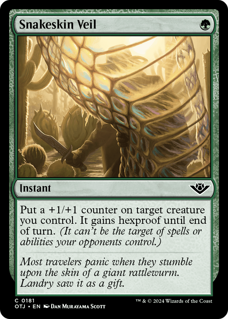 Snakeskin Veil [Outlaws of Thunder Junction] Foil