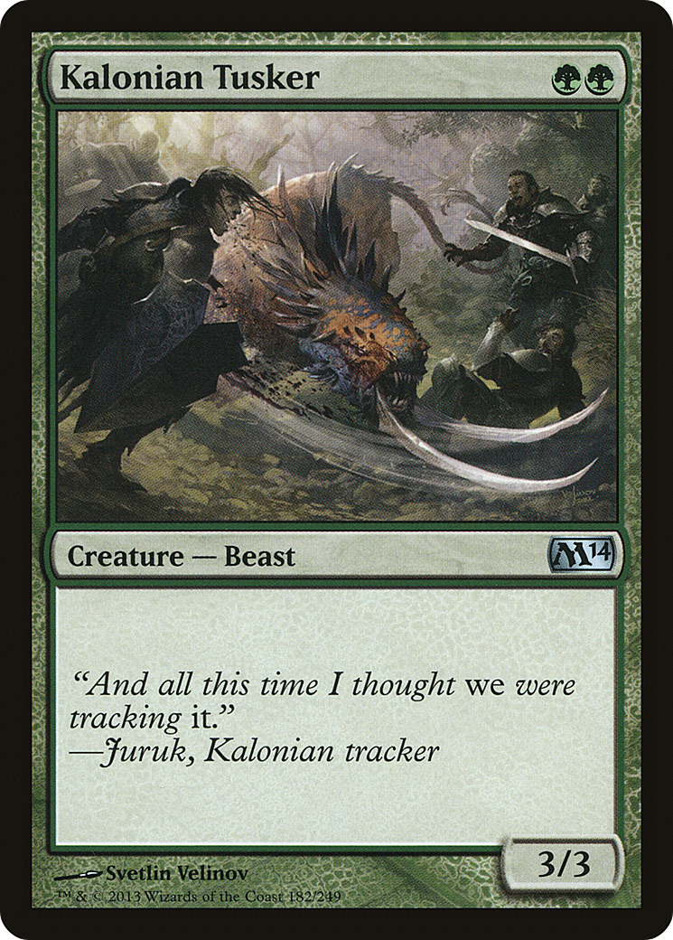 Kalonian Tusker [Magic 2014] Foil