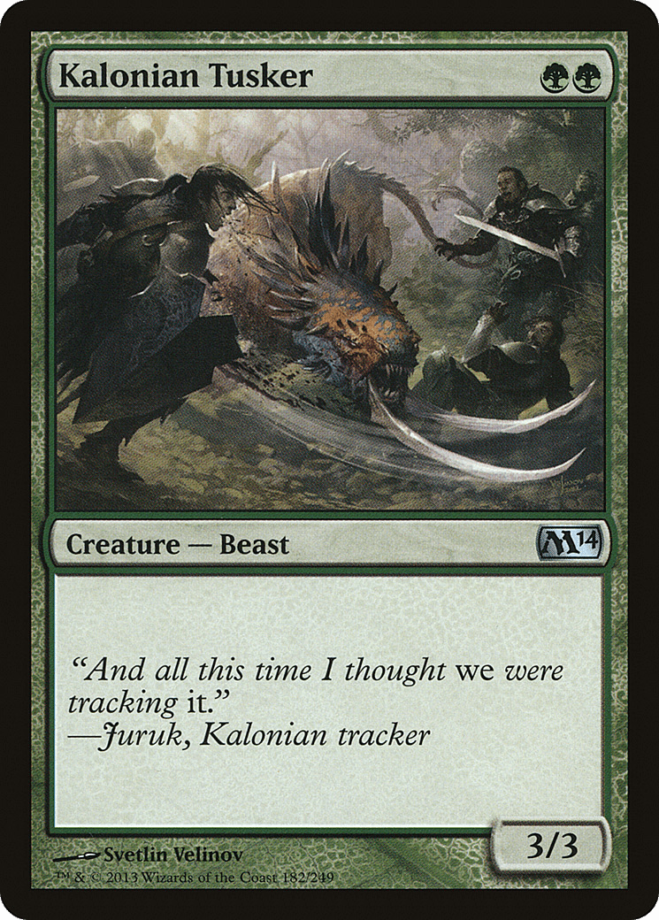 Kalonian Tusker [Magic 2014] Foil