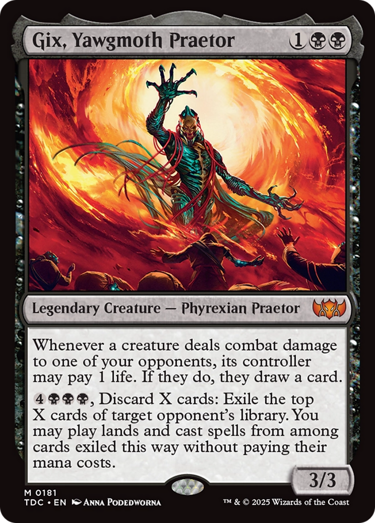Gix, Yawgmoth Praetor (181) [Commander: Tarkir: Dragonstorm]