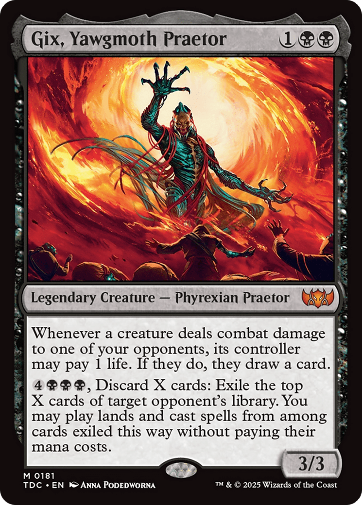 Gix, Yawgmoth Praetor (181) [Commander: Tarkir: Dragonstorm]