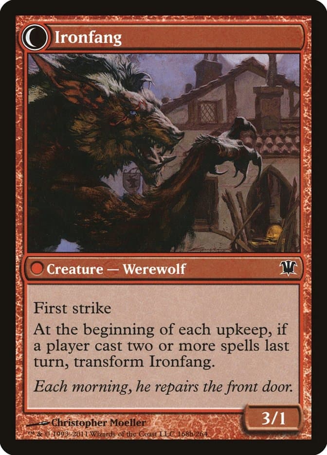 Village Ironsmith // Ironfang [Innistrad] Foil