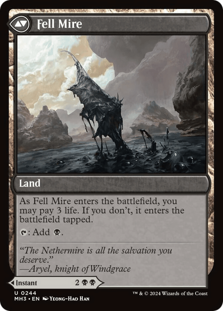 Fell the Profane // Fell Mire [Modern Horizons 3] Foil